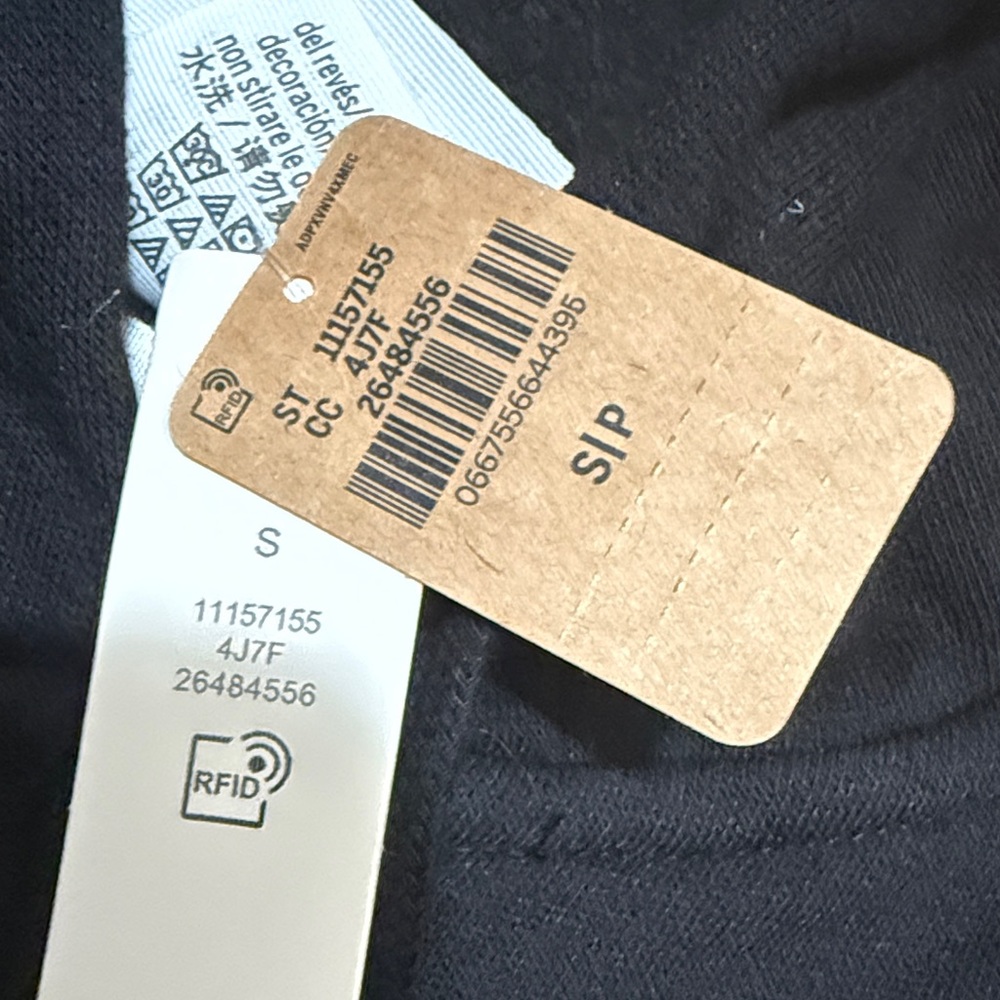 PINK Victoria's Secret Black Hoodie Jacket with White Logo - Picture 2 of 4